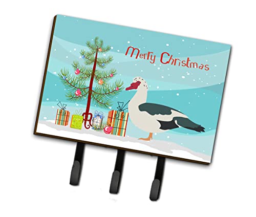 Caroline's Treasures BB9231TH68 Muscovy Duck Christmas Leash or Key Holder, Tea…