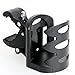 DHYSTAR Indoor Cycling Exercise Bike Water Bottle Holder, Drink Cup Bottle Mount Cage Bracket Stand for Stationary Gym Handlebar on Spin Bike, Exercise Spinning Bike Trainer Bicycle, Easy Adjustable