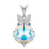 Butterfly Necklace Fine Jewelry for Women NINASUN Rebirth s925 Sterling Silver Pendant Necklace Swarovski Crystals Anniversary Gifts for Women Birthday Gifts from for Daughter Girlfriend Sister Teens