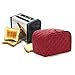 4 Slice Toaster Cover Red For Kitchen Toaster Dust & Fingerprint Protection (L/12x11x8.5 inch/Red)