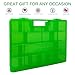Life Made Better Solid, Reinforced Green Toy Carrying Case, Compatible with Lego Ninjago Mini Ninja Figurines, This Box is Not Created by Lego
