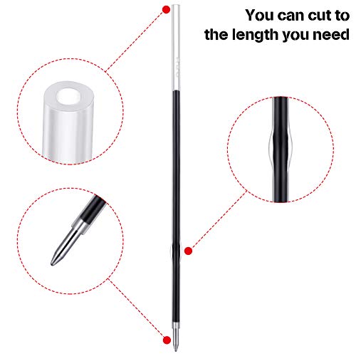 Sepamoon Retractable Pen Refills 0.7mm Ballpoint Pen Refills