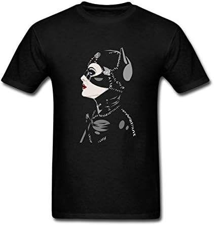 FUSHUOMT88M Men's Catwoman T-shirt Size XXXL Black