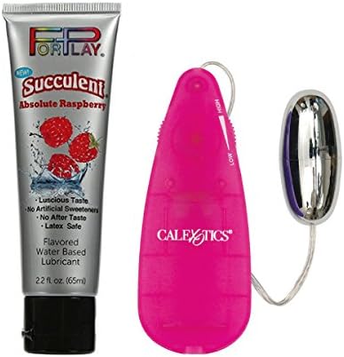 ForPlay Succulent Edible Rasphberry Light Warming Flavored Lubricant with Free Teardrop Silver Bullet - Best Sex Personal Lube & Oral Sex Gel for Men, Women & Couples, Sugar Free 2.2 Oz