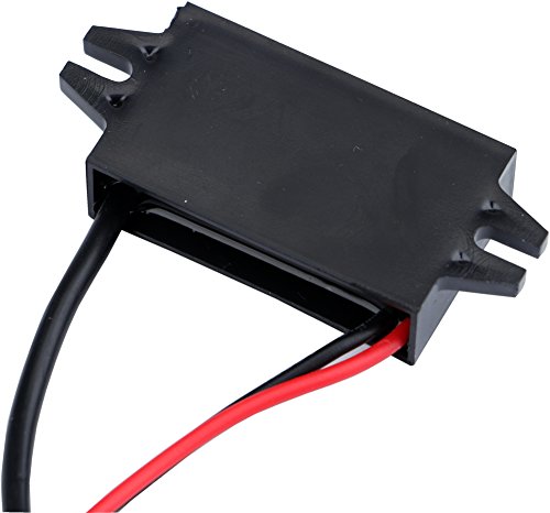 Yeeco Waterproof DC to DC Buck Converter Voltage Regulator 8-22V to 5V 3A/15W Power Adapter 12V to 5V Car Power Supply Volt Regulated Converters Transformer with Micro USB Cable Connector