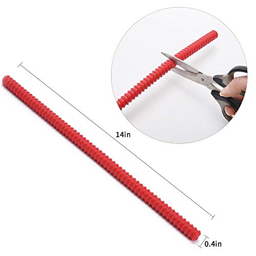 3 Pack BESEGO Oven Rack Guard, Heat Resistant Silicone Oven Rack Cover Prevent Hand & Arm against Burns, Scars & Injuries - BPA Free & FDA Approved - 14 Inches Long