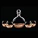 Fitz & Floyd Daphne Decorative Whiskey Decanter Set with Top Glass for Wine, Bourbon, Brandy, Liquor, Copper