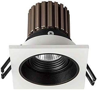Wlnnes 7W LED Recessed Downlight 700lm Square Recessed Ceiling Light with AC110V-240V Drive Recessed Spotlight for Bedroom Bedroom Kitchen Living Room Loft (Color : 3000K Warm Light)