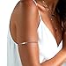Jovono Boho Upper Arm Cuff Sequin Arm Bangles Tassel Armlet Open Cuff Dainty Armlet Armband For Women and Girls (Silver)