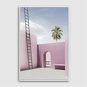 Framed Canvas Wall Art for Living Room, Bedroom Colorful Corridor Canvas Prints for Modern Home Decoration Ready to Hang - 16"x24" inches