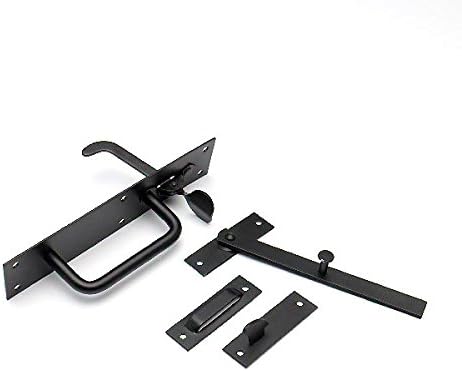 Merriway BH02043 Heavy Duty Suffolk Thumb Latch, Black 180mm (7.2 inch)