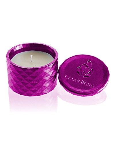 Candellana Candles Candlefort Candles Concrete Poly I-Pink Metallic, Scent: Warm Feather