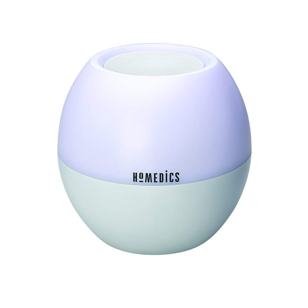 Homedics Sound Machine for Adults or Babies, White Noise Sound Machine with a Sunrise Alarm Clock, Bluetooth Speaker, Night Light with 7 Colors and Auto-Shut Off