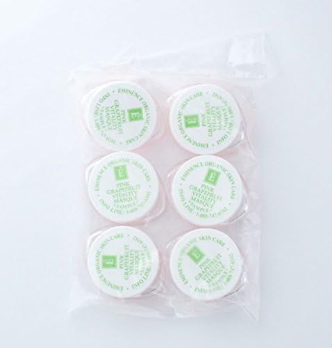 17Seventeen Skin Care Eminence Pink Grapefruit Vitality Masque Sample Set of 6 Anti aging Best Skicare