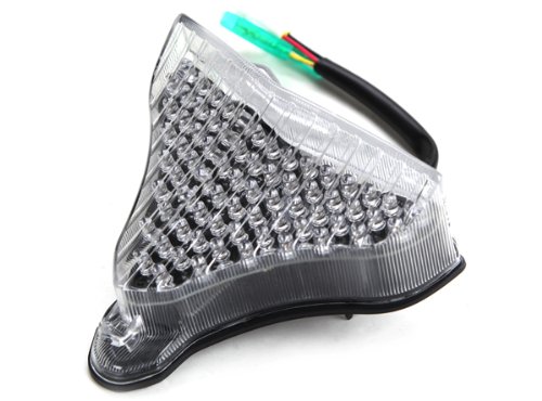 2009-2014 Yamaha YZF R1 Integrated Sequential LED Tail Lights Clear Lens