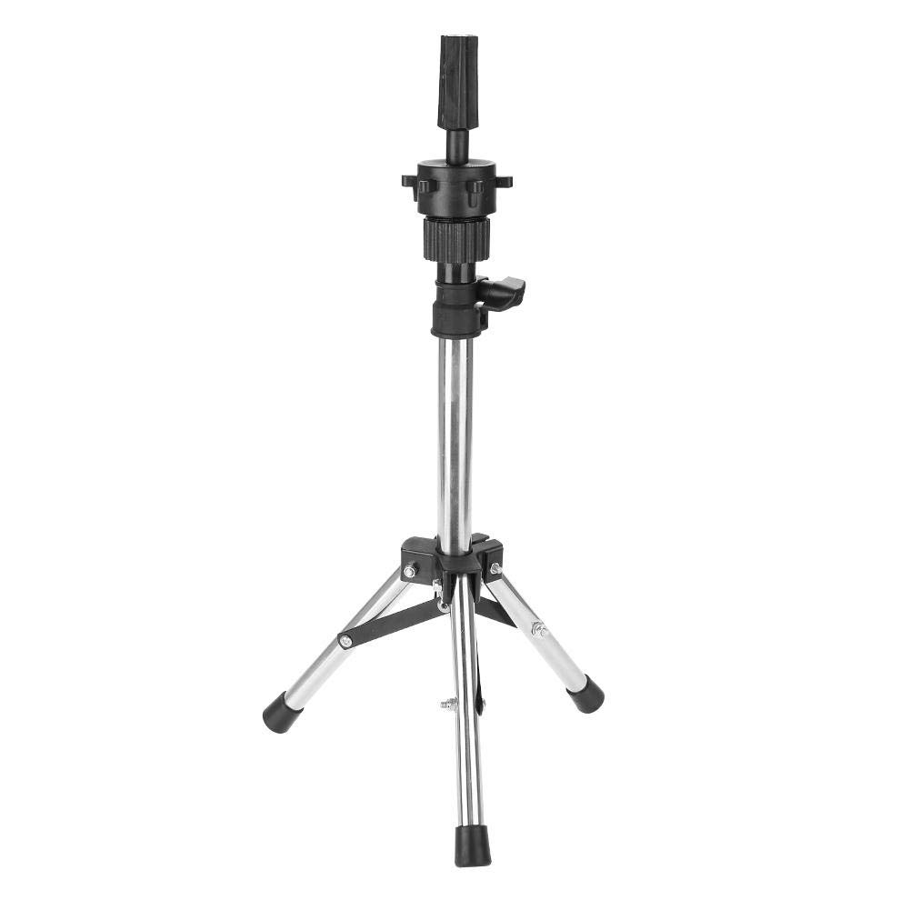 Wakects Adjustable Mannequin Head Tripod, Wig Stand, Salon Hairdressing Tripod, 37.8cm - 58.7cm