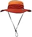 Camo Coll Outdoor Sun Cap Camouflage Bucket Mesh Boonie Hat (Orange, One Size)