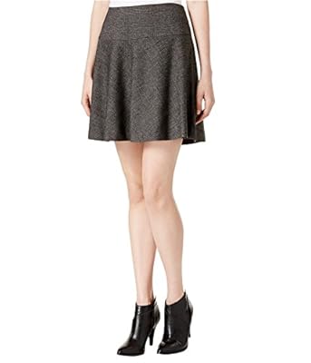 kensie Womens Plaid A-Line Skirt