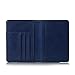 EpicGadget RFID Blocking Premium Leather Passport Holder Travel Wallet Cover Case (Navy Blue)