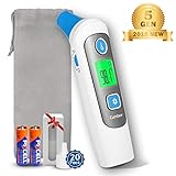 Cumbor Baby Thermometer - Forehead and Ear Thermometer for Fever - Medical Digital Infrared Thermometer for Kid, Infant, Toddler, and Adult