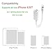 iPhone 8 Adapter & Splitter, KUPPET Dual Lightning Headphone Audio & Charge Adapter for iPhone 7 / 7 Plus, iPhone 8 / 8 Plus, iPhone X