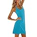Ropalia Women O-neck Summer Beach Halter Short Mini Dress Sundress