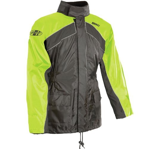 Joe Rocket RS-2 Men's 2-Piece Street Racing Motorcycle Rain Suits - Hi-Viz/Neon / Small