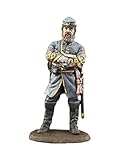 Ronin Miniatures Confederate General Thomas J Stonewall Jackson American Civil War Hand Painted Tin Metal Collection Toy Soldier Size 1/32 Scale Décor 54mm for Home Collectible Figurines ITEM #Us-06