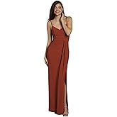 David's Bridal Jersey V-Neck Ruched Sheath Dress