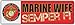 Bumper Stickers: MARINE WIFE | SEMPER FI USMC Military Pride