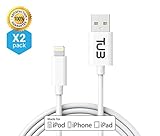[Apple MFI Certified] 3ft Lightning Cable, iPhone Charger, Most Toughest and Durable 8pin Charging Cord Made for iPhone, iPad, and iPod (2 Pack)