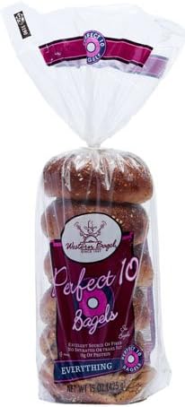 1 Perfect 10 Bagel 19g Protein 10 Dietary Fiber 19g Carbs (Everything)