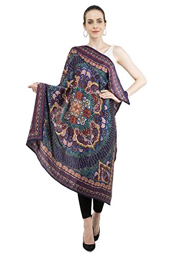 sunshine* women's girls' and ladies scarf in square floral printed multi colour soft satin