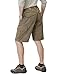 CQR Men's Quick Dry Stretch Hiking Cargo Shorts, Lightweight Water Resistant Tactical Casual, Golf & Outdoor with Pockets, Ripstop Coyote, 30