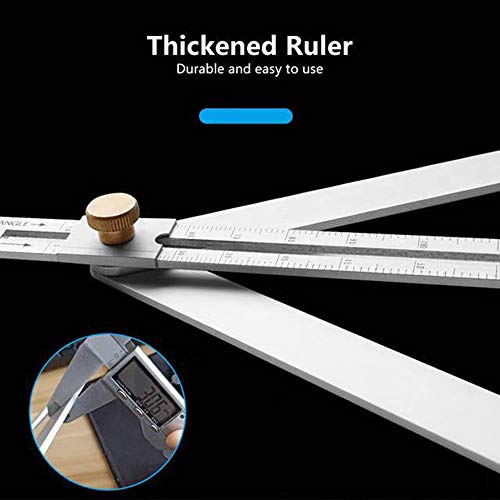 Woodworking Corner Protractor 10-170 degrees Aluminium Alloy Corner Angle Finder, Multi Angle Measurement Tool for Woodworking and Decoration