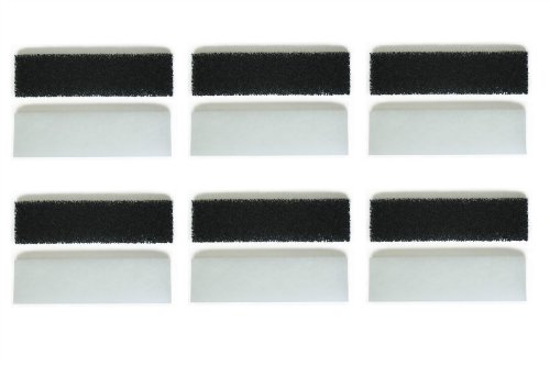 LTWHOME Compatible Filter Media Pack Suitable For Interpet Fish Pod Moon 19 Filter (Pack of 12)