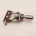 Chrome Electric Guitar 3 Way Toggle Switch Pickup Selector Switch with Brass Tip Knob