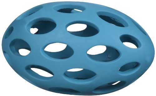 JW Pet Company Hol-ee Football Size 8 Rubber Dog Toy, Large, Colors Vary