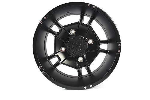 Pro Armor CA1408RYBL 14" Ryder UTV Wheel Rim, Rear 14x8 Matte Black, 4x137 Lug Pattern, for Can-Am Maverick Max X3