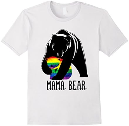 Men's Autism Awarenes Mama Bear T-Shirt Medium White