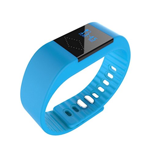 Iuhan Fashion M1 Smart Bracelet Heart Rate Monitor Waterproof Bluetooth Smart Watch (Sky Blue)