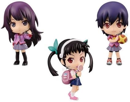 Amazon Co Jp ちびきゅんキャラ 西尾維新アニメプロジェクト 化物語 上 プライズ バンプレスト 全3種フルコンプセット ホーム キッチン