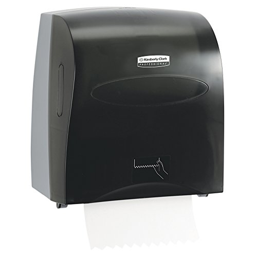 Scott Slimroll Hard Roll Paper Towel Dispenser, Touchless, Pull Towel (10441), Smoke/Black