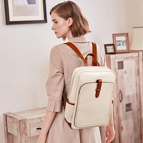 womens leather computer backpack