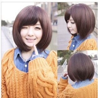 Orino Beauty High Quality New Fashion Fluffy Fancy Brown Bob