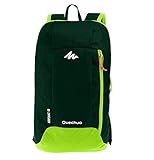 QUECHUA Kids Outdoor Travel Backpack For Hiking Camping Children Cute Hiking Daypack Colorful School Bags Patchwork Bookbags Mini Small Back Packs Rucksack 10L (Green)