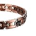 Rainso Mens Copper Magnetic Therapy Bracelets for Arthritis Wristband Adjustable