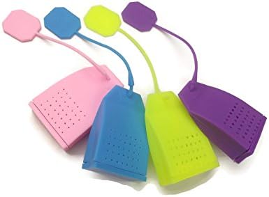 Silicone Tea Bag Infuser 4 Pack of Tea Infusers Strainer Loose Herbal Tea Leaf Filter