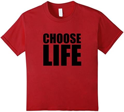 Kids Choose LIFE Tee Shirt 12 Cranberry