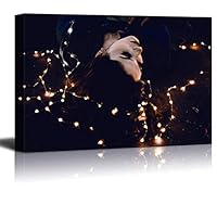 Framed Canvas Wall Art April Day Theme Design Canvas Prints Home Artwork Decoration for Living Room,Bedroom - 12x18 inches